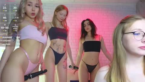 Snapshot of _ramune_ chatting on 24, 2, 2025 Merlizz Eva Jane Mila Nicole left to right online show from 24, 2, 2025