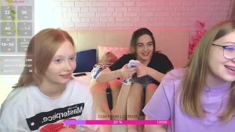 Snapshot of _ramune_ chatting on 25, 2, 2025 Merlizz Eva Jane Mila Nicole left to right online show from 25, 2, 2025