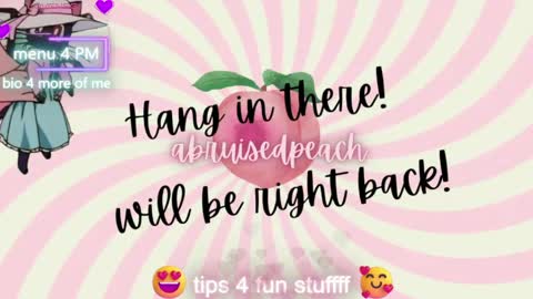 Snapshot of abruisedpeach chatting on 25, 4, 2026 Peach online show from 25, 4, 2026