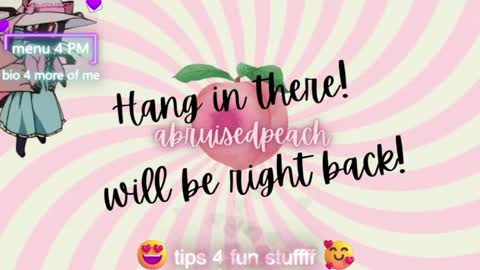 Snapshot of abruisedpeach chatting on 2, 5, 2026 Peach online show from 2, 5, 2026