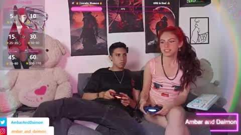 Snapshot of ambar_and_daimon_ chatting on 28, 10, 2025 AMBAR AND DAIMON online show from 28, 10, 2025