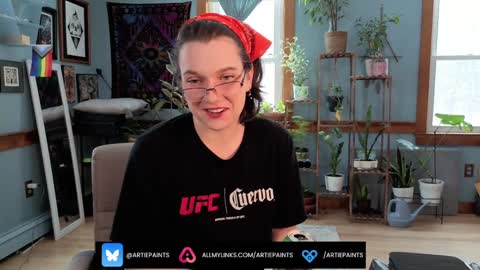 Snapshot of artiepaints chatting on 6, 2, 2025 Artie Paints online show from 6, 2, 2025