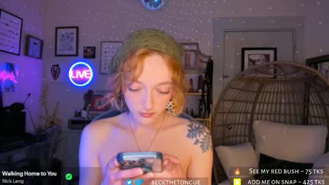 Snapshot of beckthetongue chatting on 21, 3, 2026 Beck the tongue online show from 21, 3, 2026