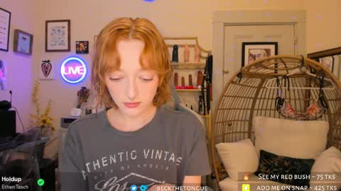 Snapshot of beckthetongue chatting on 28, 3, 2026 Beck the tongue online show from 28, 3, 2026