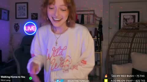 Snapshot of beckthetongue chatting on 29, 4, 2026 Beck the tongue online show from 29, 4, 2026