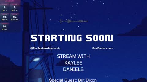 Coal Daniels online show from 23, 2, 2025