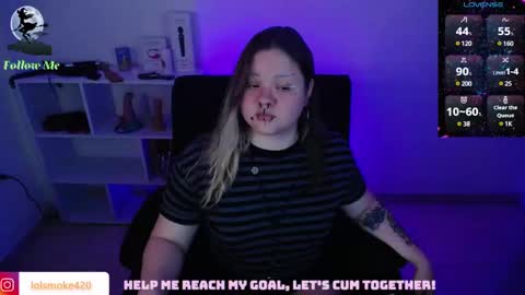 Snapshot of destroyall420 chatting on 25, 1, 2025 Lola Bdsm and fries online show from 25, 1, 2025