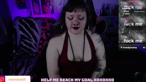Snapshot of destroyall420 chatting on 8, 5, 2026 Lola Bdsm and fries online show from 8, 5, 2026