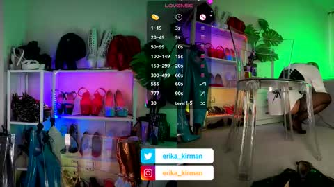 Snapshot of erika_kirman chatting on 7, 10, 2025 Erika online show from 7, 10, 2025