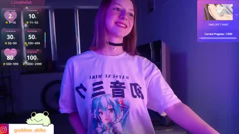 Snapshot of goddessakiko chatting on 17, 2, 2025 Akiko online show from 17, 2, 2025