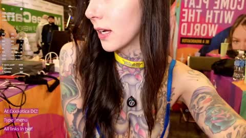 Snapshot of harliequinnx chatting on 7, 12, 2024 Harliequinnx - Schedule Below Exxxotica DC Dec 6-8th online show from 7, 12, 2024