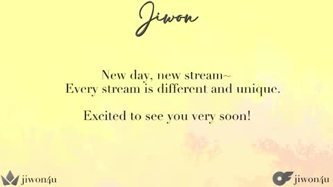 Jiwon online show from 19, 10, 2025