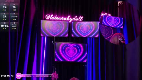 Latex Ruby online show from 21, 11, 2025