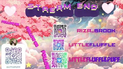 Snapshot of littleflufflepuff chatting on 9, 1, 2025 Riza Riri Puff online show from 9, 1, 2025