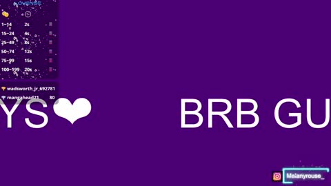 melanyrouse1 online show from 23, 1, 2025