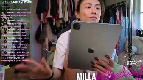 Snapshot of millamischief chatting on 11, 6, 2026 Milla Mischief online show from 11, 6, 2026