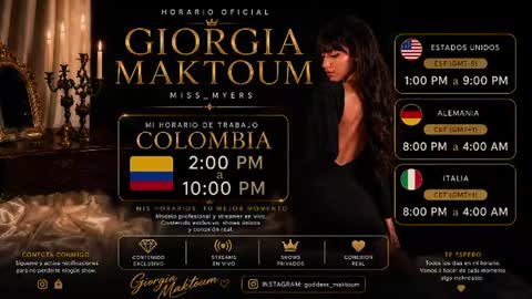Goddess Myers  thumb up is important for me kisses  online show from 22, 7, 2026