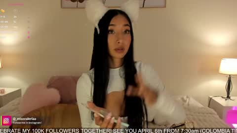 Snapshot of missvaleriaa chatting on 1, 4, 2026 Valeria Davila online show from 1, 4, 2026