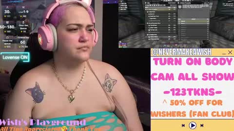 Snapshot of nevermakeawish chatting on 23, 4, 2026 Wishs Playground online show from 23, 4, 2026