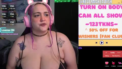 Snapshot of nevermakeawish chatting on 2, 5, 2026 Wishs Playground online show from 2, 5, 2026