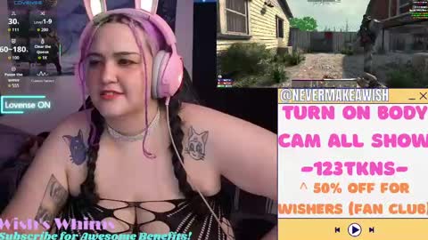 Snapshot of nevermakeawish chatting on 14, 5, 2026 Wishs Playground online show from 14, 5, 2026