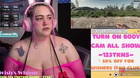 Snapshot of nevermakeawish chatting on 28, 5, 2026 Wishs Playground online show from 28, 5, 2026
