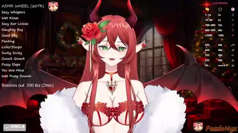 Snapshot of passionyx chatting on 21, 12, 2024 Succubus Nyx online show from 21, 12, 2024