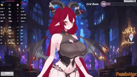 Succubus Nyx online show from 2, 3, 2026