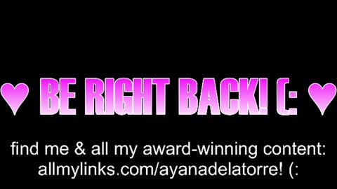 Ayana Delatorre online show from 14, 7, 2026
