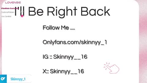 Skinnyy   online show from 17, 5, 2026