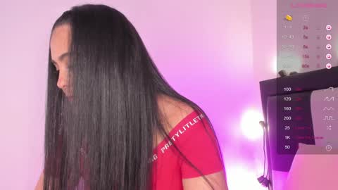 Snapshot of smiling__girl chatting on 4, 12, 2024 online show from 4, 12, 2024