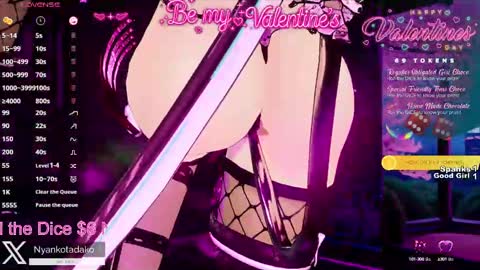 Snapshot of tadakonyanko chatting on 15, 2, 2025 Tadako Nyanko online show from 15, 2, 2025