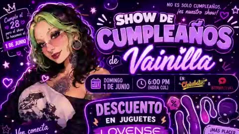 Snapshot of vainilla_l chatting on 17, 6, 2026 Vainilla Independent model online show from 17, 6, 2026