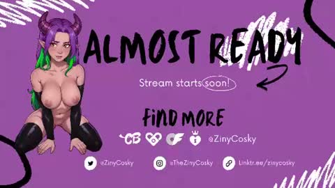 Ziny Cosky online show from 13, 6, 2026