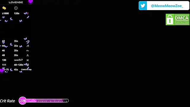 MeowMeowZoe online show from 17, 1, 2025