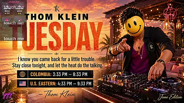 Snapshot of thomklein chatting on 14, 7, 2026 thomklein online show from 14, 7, 2026