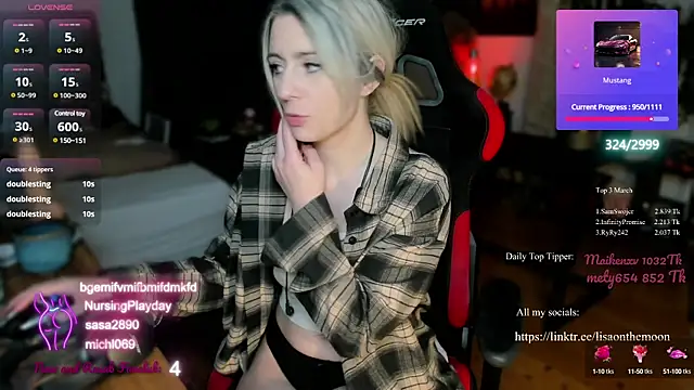 Snapshot of Lisaonthemoon chatting on 14, 3, 2025 Lisaonthemoon online show from 14, 3, 2025