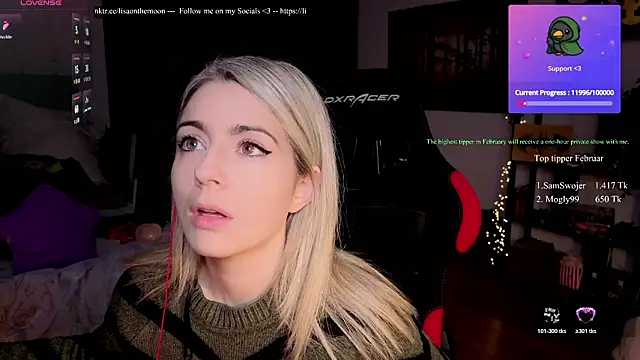 Lisaonthemoon online show from 7, 2, 2026