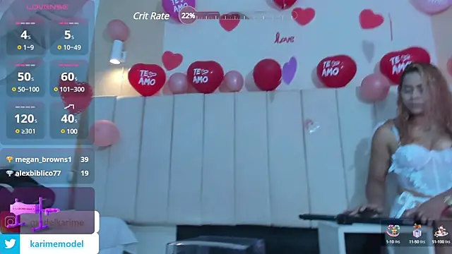 Snapshot of _karime_ chatting on 14, 2, 2025 karime online show from 14, 2, 2025