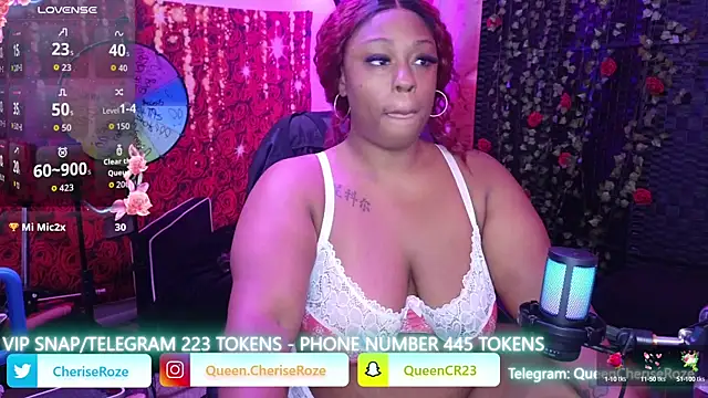 Snapshot of cheriserozequeen chatting on 10, 9, 2025 cheriserozequeen online show from 10, 9, 2025