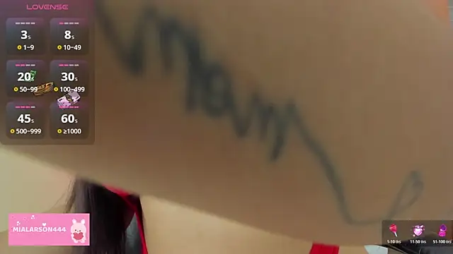 Snapshot of LARSONMIA chatting on 11, 2, 2026 LARSONMIA online show from 11, 2, 2026