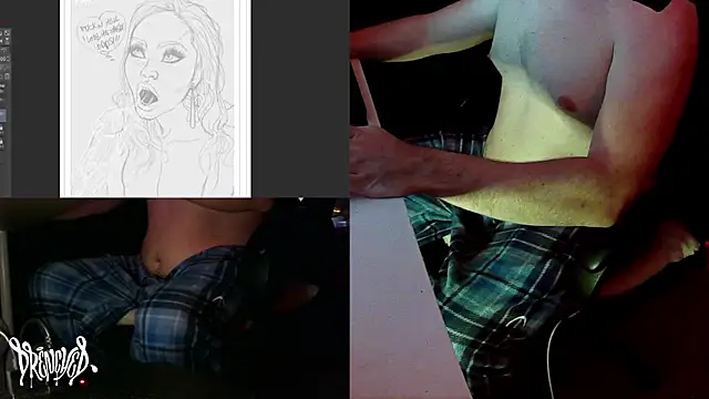 Snapshot of DrenchedArt chatting on 11, 12, 2024 DrenchedArt online show from 11, 12, 2024