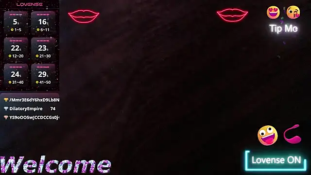 Snapshot of Lina10 chatting on 1, 2, 2025 Lina10 online show from 1, 2, 2025