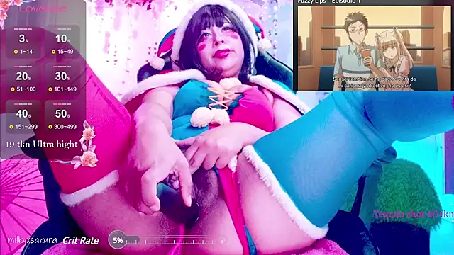 MilkyXSakura online show from 17, 2, 2025