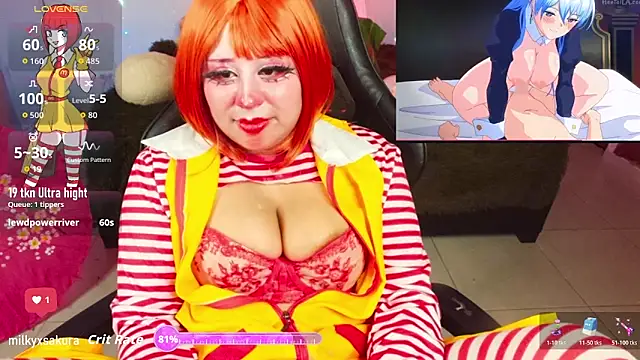 MilkyXSakura online show from 9, 11, 2025