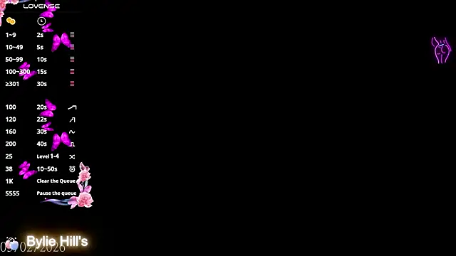 Bylie Hills online show from 3, 2, 2026