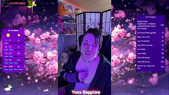 yumi sapphire online show from 21, 4, 2026