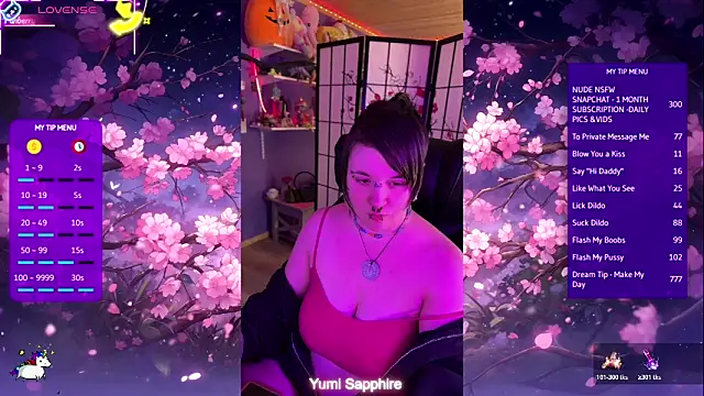 yumi sapphire online show from 27, 4, 2026