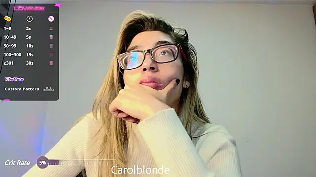 Snapshot of Carolblonde chatting on 19, 3, 2025 Carolblonde online show from 19, 3, 2025