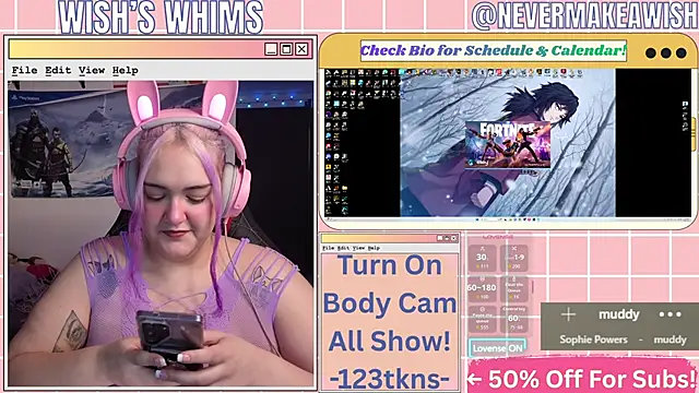 Snapshot of nevermakeawish chatting on 18, 6, 2026 nevermakeawish online show from 18, 6, 2026